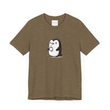 Cute Penguin Funny Graphic T-Shirt, Coffee Lover Chill T-Shirt