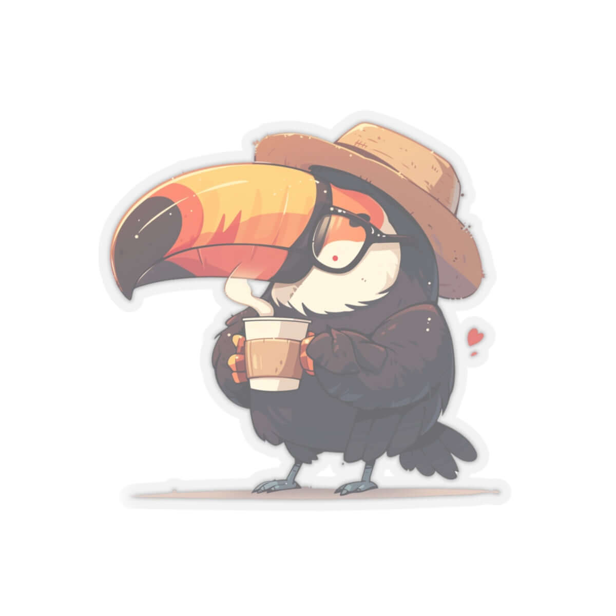 Cuba Coffee and Travel Sticker, Coffee Tropical Bird Kiss-Cut Sticker, Toucan | Family, Friends & Group Travel Apparel & Accessories | Travel Lifestyle Store | FrappeToGo