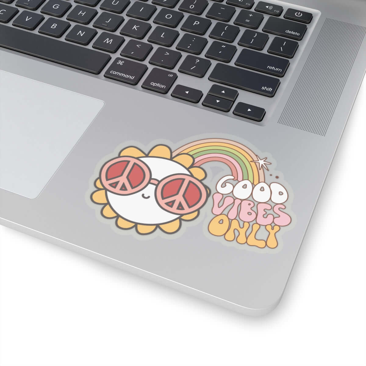 Groovy Good Vibes Travel Sticker, Road Trip Vacation, Summer Retro Kiss-Cut Sticker | Family, Friends & Group Travel Apparel & Accessories | Travel Lifestyle Store | FrappeToGo