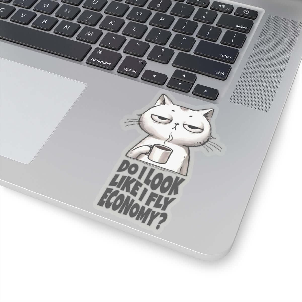 Funny Traveler Sticker, Travel and Cat Lover, Do I Look Like I Fly Economy Kiss-Cut Sticker | Family, Friends & Group Travel Apparel & Accessories | Travel Lifestyle Store | FrappeToGo